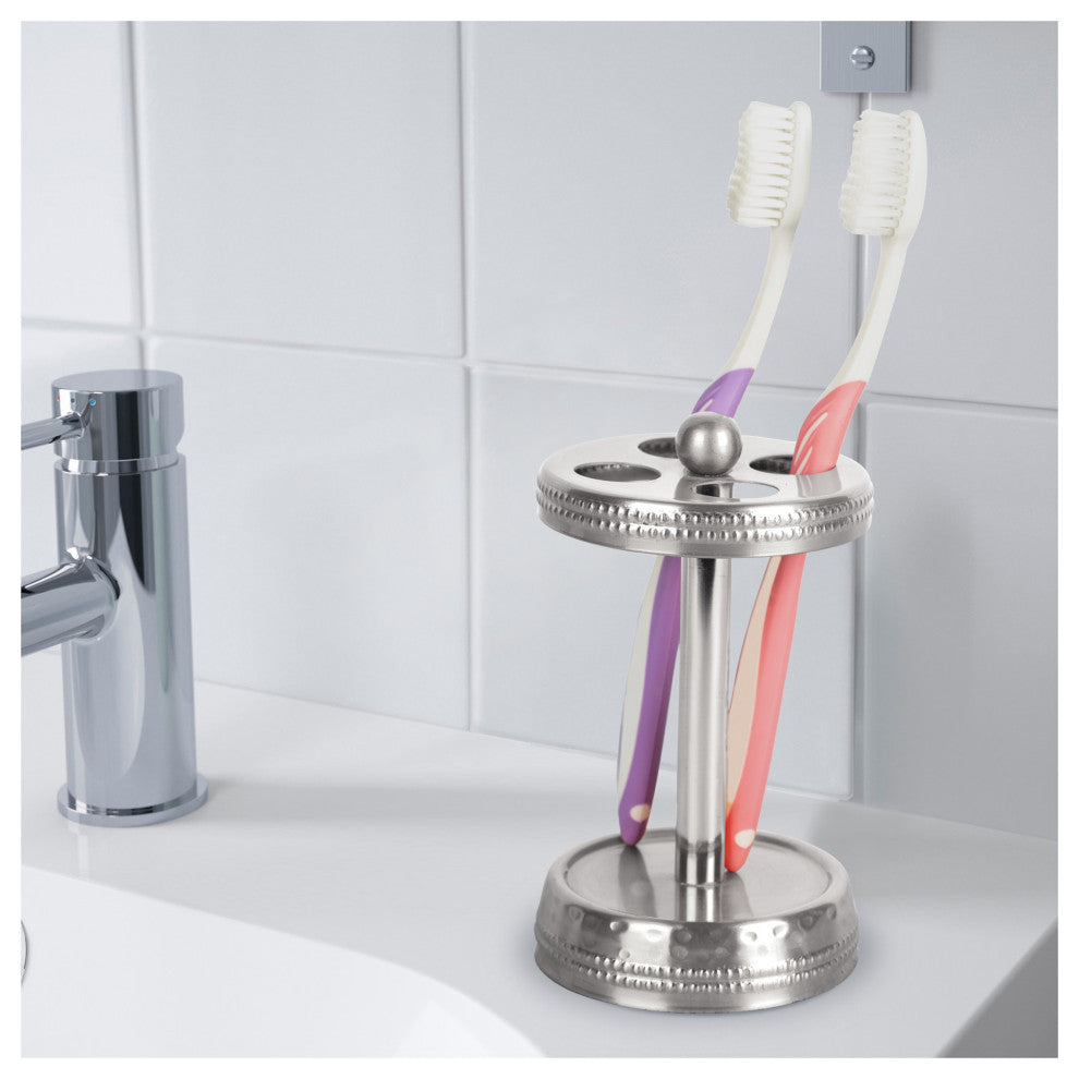 nu steel Hudson Hammered Mirror Toothbrush Holder