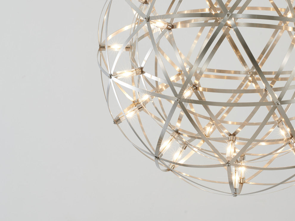Star Light LED Light Fixture, Satin Nickel