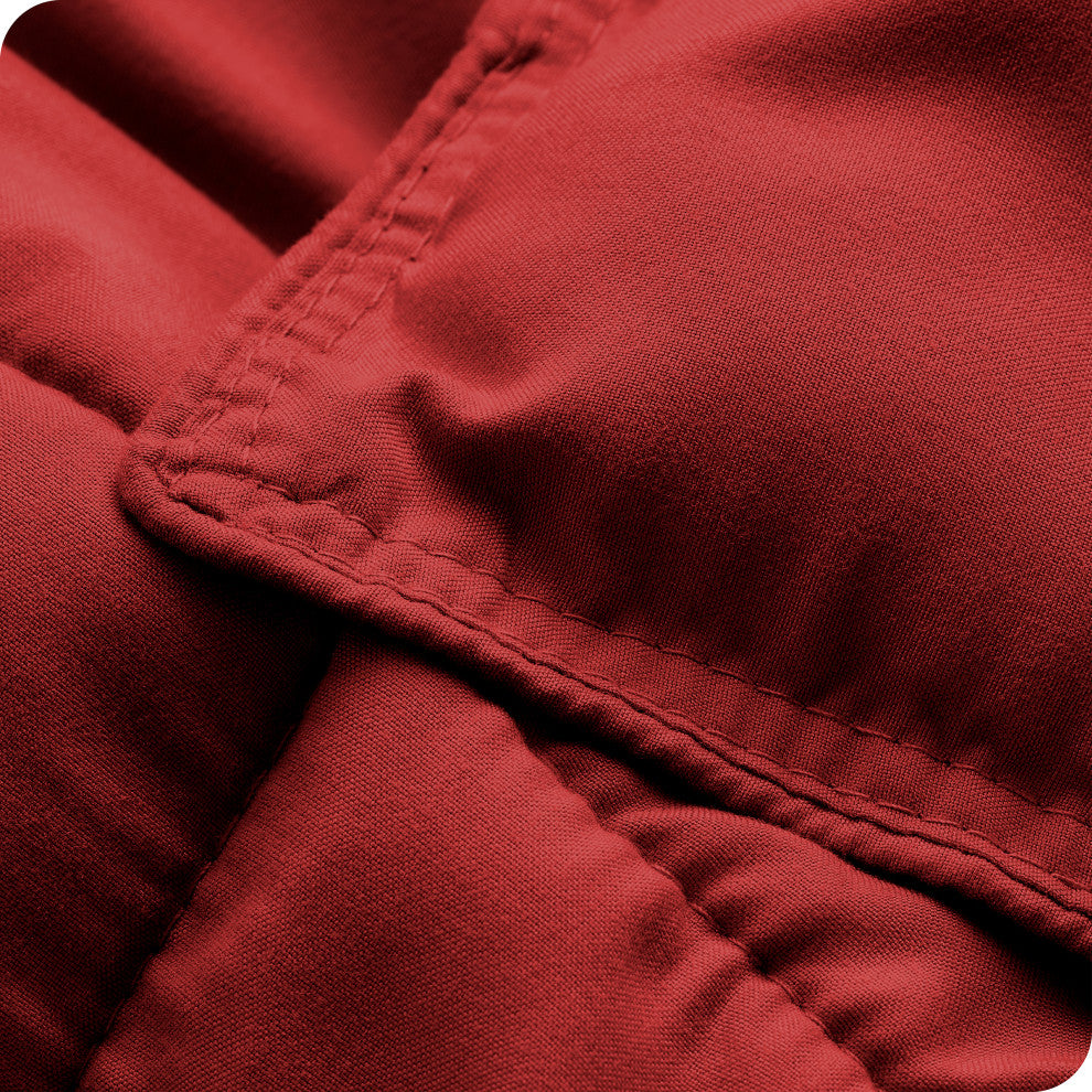 Bare Home Down Alternative Comforter Set, Red, Queen