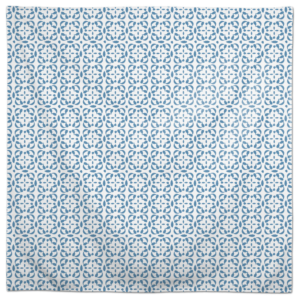Tile Pattern Blue 2 58x58 Tablecloth