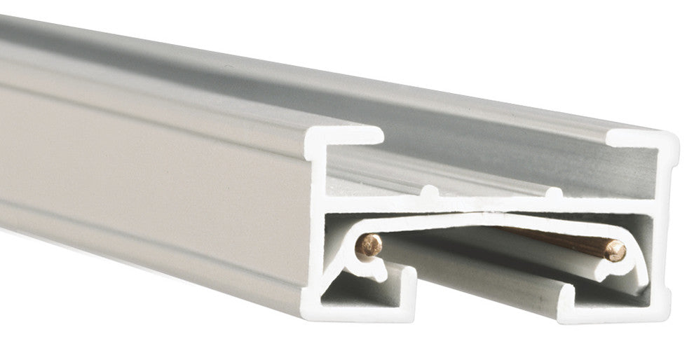 WAC Lighting J Track 2' Single Circuit 120V with 2 Endcaps in White