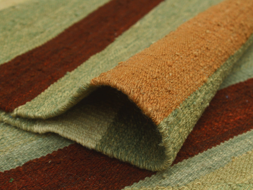 Winchester Kilim Aethelst Green Rug