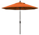 9' Bronze Collar Tilt Crank Aluminum Umbrella, Pacifica, Tuscan