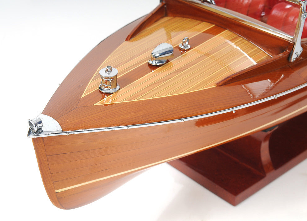 Chris Craft Runabout Medium Wooden Handcrafted boat model
