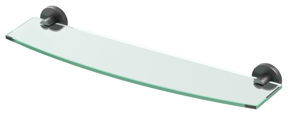 Reveal Glass Shelf, Matte Black