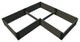 Weathered Wood 'Arrowhead' - 8' X 8' X 16.5" Raised Garden Bed - 1" Profile