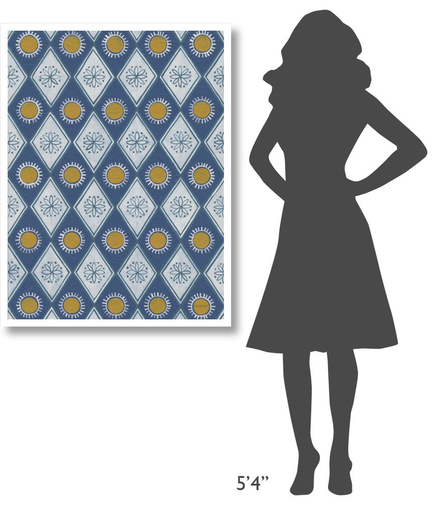 "Sunny Designs I" Digital Paper Print by Kathrine Lovell, 32"x42"
