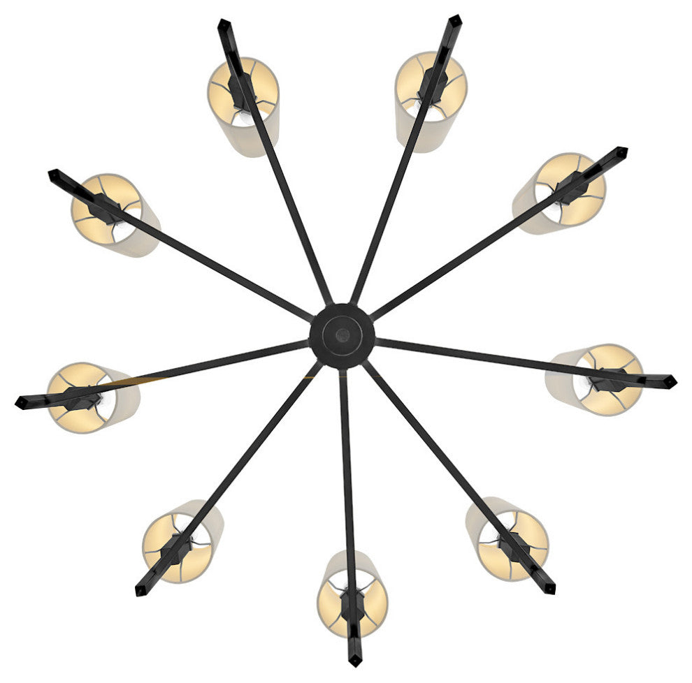 Hinkley Fenwick Large Chandelier, Black