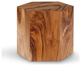 Honeycomb Side Table, Chamcha Wood, Small