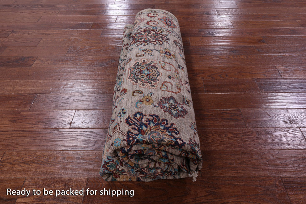 Persian Tabriz Handmade Wool Rug 8' 2" X 9' 10" Q10138