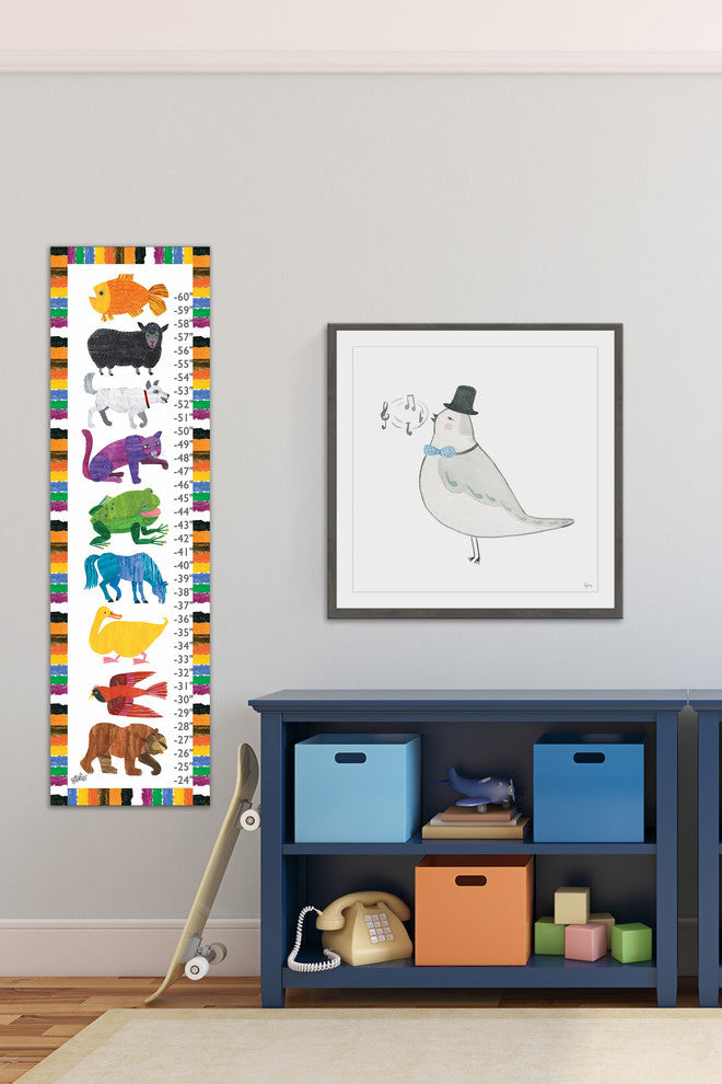 "Classic Bird" Framed Painting Print, 32"x32"