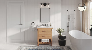 Ellis Soft Corner Metal Rectangular Mirror, Black, 30"x60"