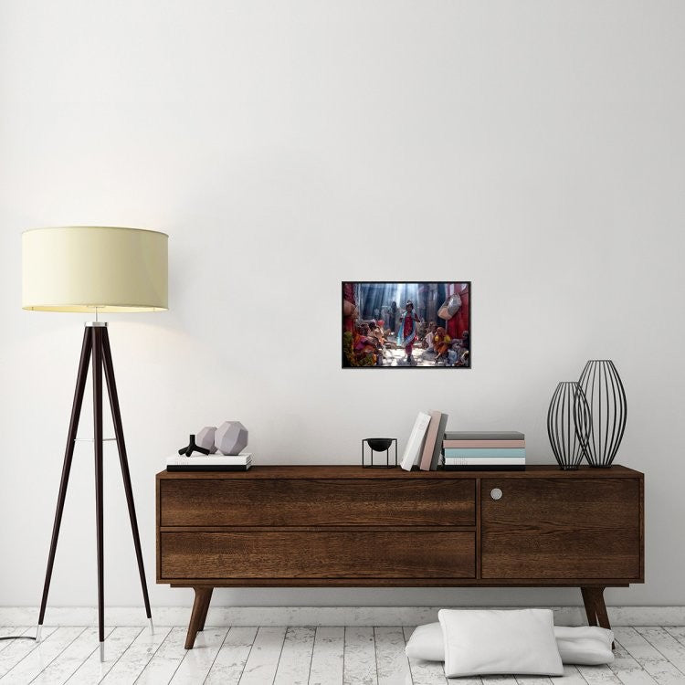 "Emergence" Framed Canvas Giclee by Prateek Dubey, 23x15"