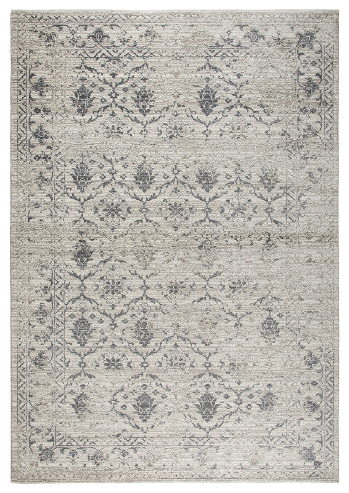 Panache PN6985 Natural Medallion Floral Area Rug, Rectangular 7'10"x10'10"