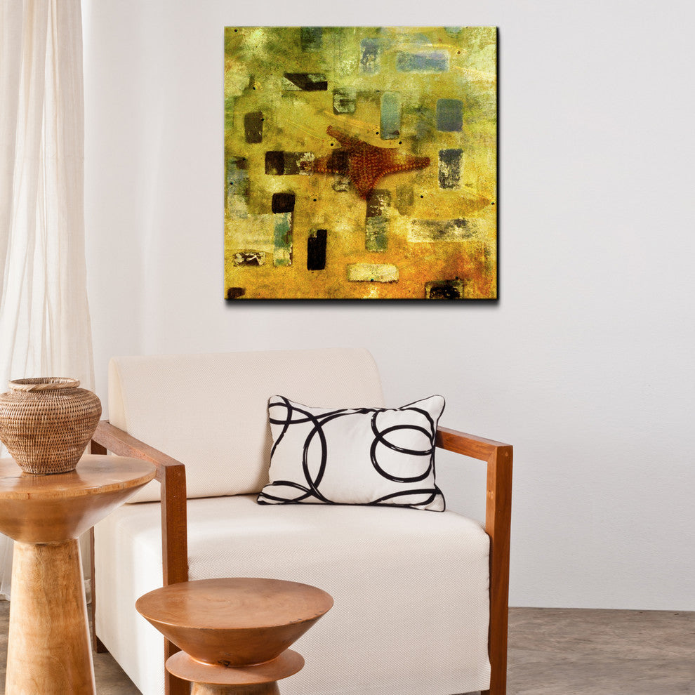 Abstract Star Fish Canvas Wall Art
