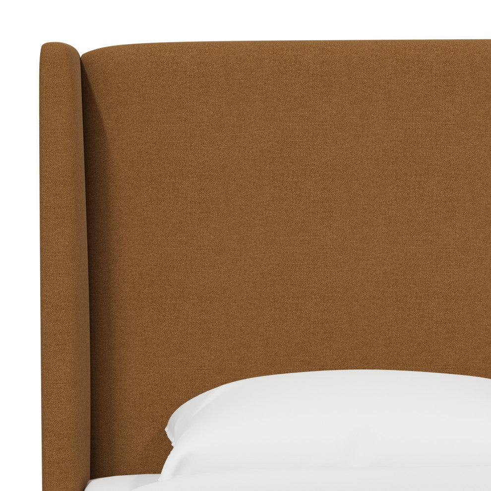 California King Wingback Headboard, Zuma Amber