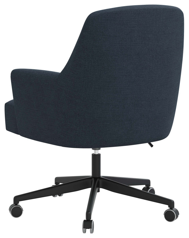 Office Chair, Linen Navy