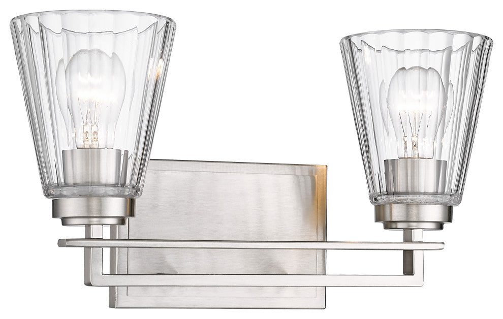 Z-LITE 2-Light Vanity, Brushed Nickel