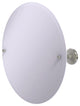 Frameless Round Beveled Edge Tilt Mirror, Satin Nickel