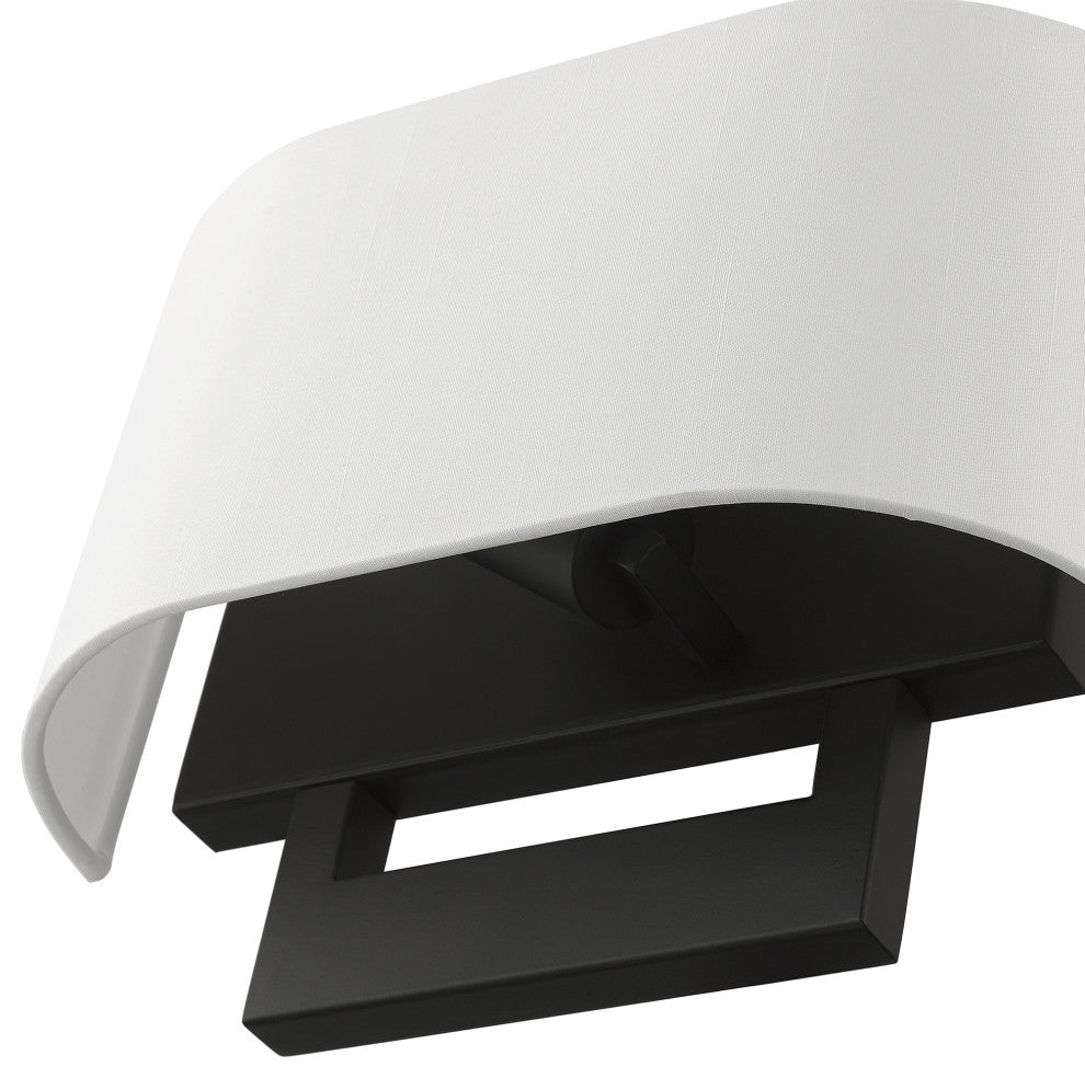 Livex Lighting Wall Sconces 2-Light Black Medium Sconce