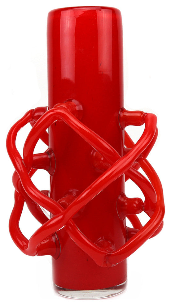 Saturn Vase Red