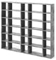 Modern Slim Modular Cube Shelving, Faux Concrete