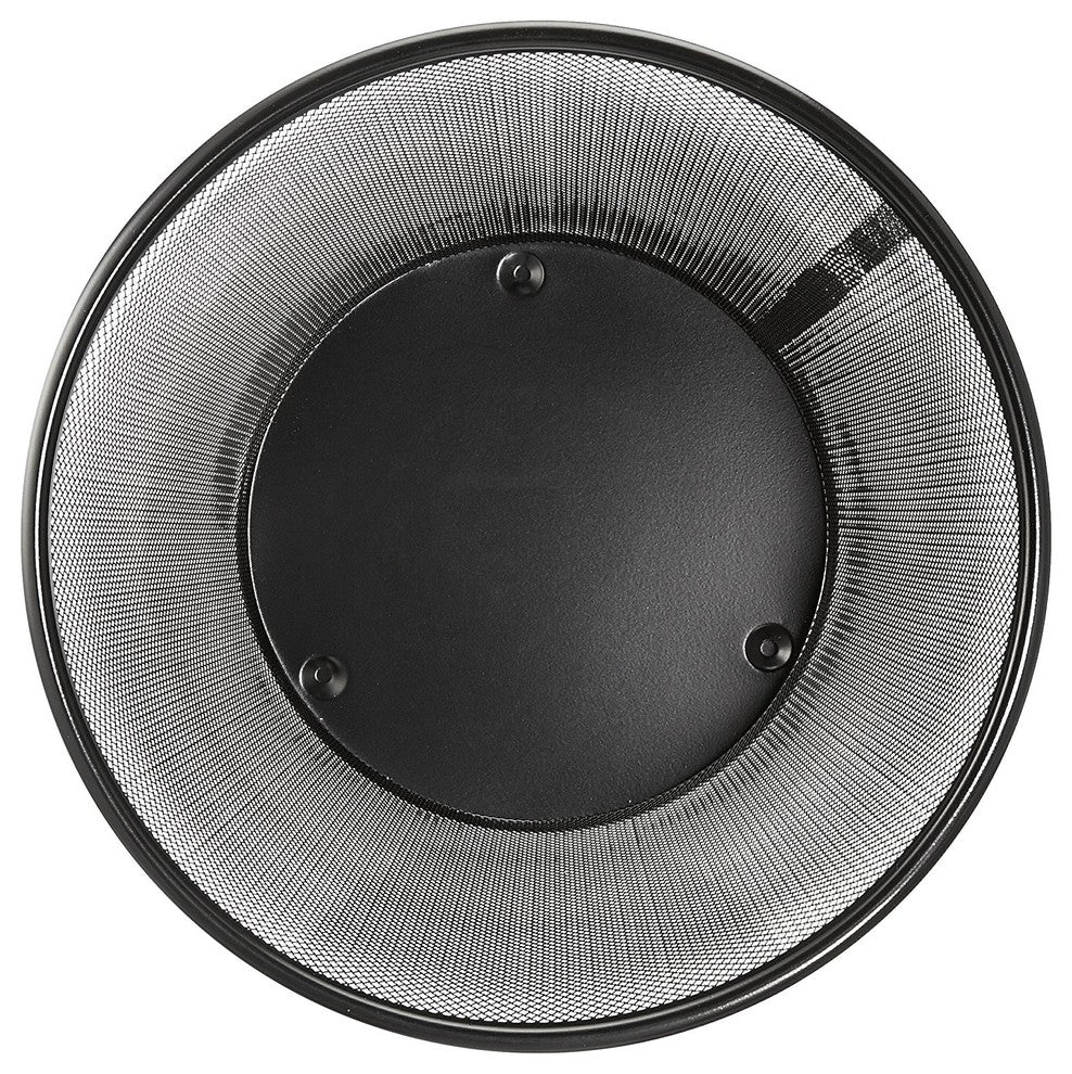 Round Mesh Wastebasket Recycling Bin, Set of 2