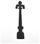 Decorative Door Strap Dummy Hinge 12" Fleur De Lis Antique Rustic Pack of 12