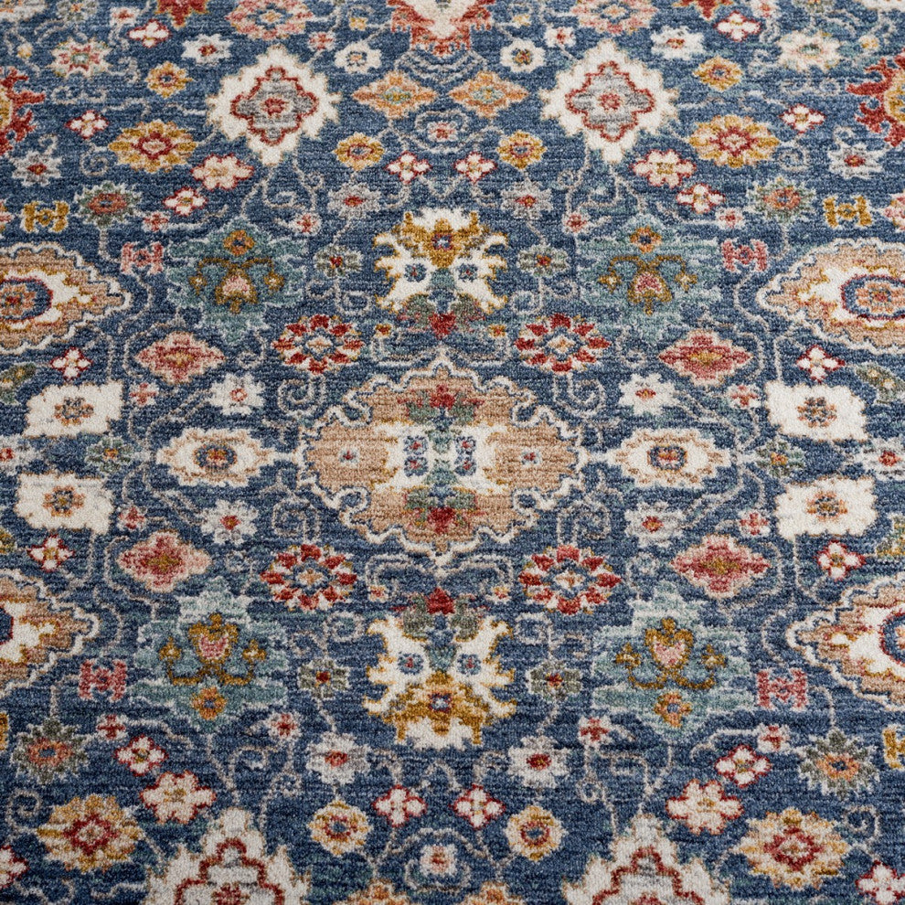 Safavieh Lauren Ralph Lauren Collection LRL1403 Rug, Blue/Red, 6'7" Square