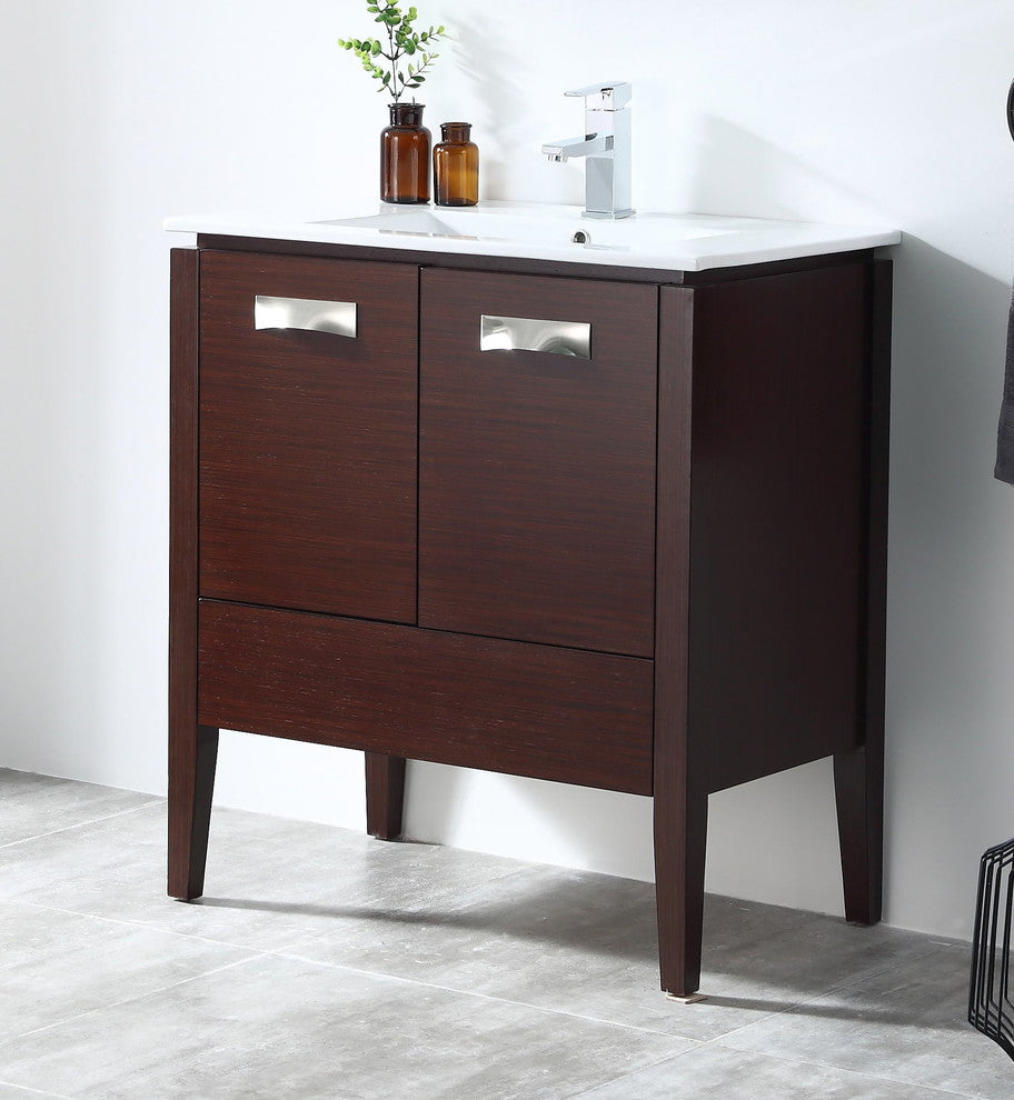 36" Adagio Espresso Contemporary Bathroom Vanity