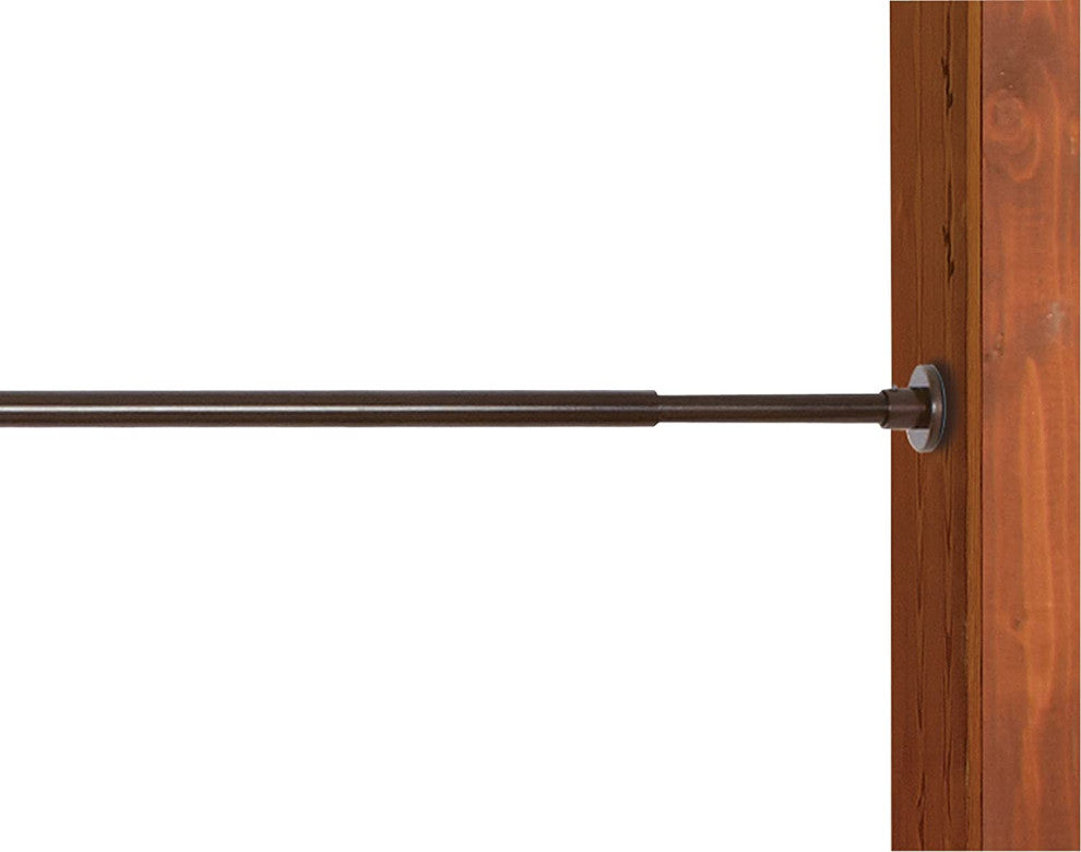 Versailles Green Room 3/4" Stainless Duo Tension Rod In/outdoor48"x86" Espresso