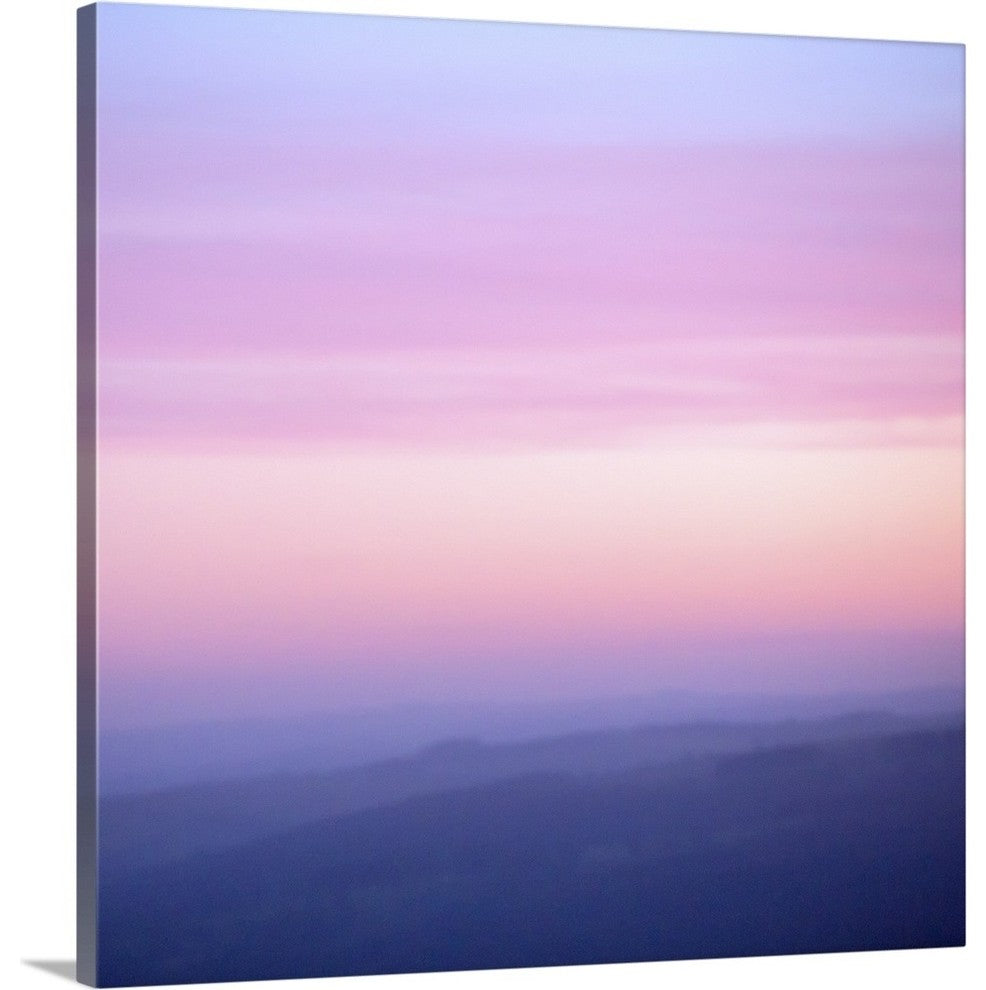 "Pink Dusk III" Wrapped Canvas Art Print, 16"x16"x1.5"