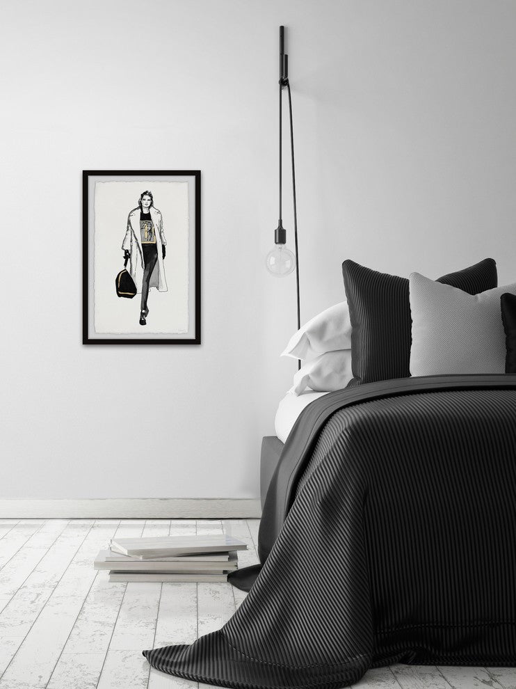 "White Coat" Framed Painting Print, 30"x45"