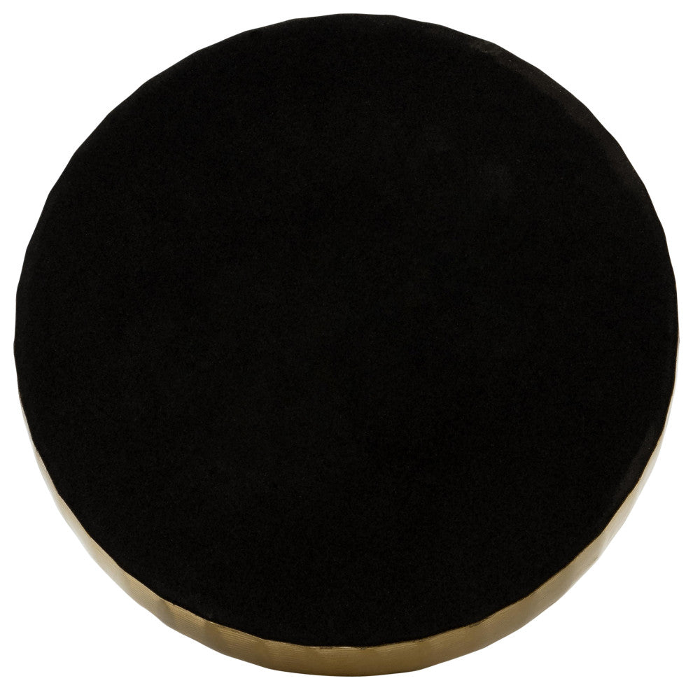 Metal, 7" Bulbous Vase, Gold