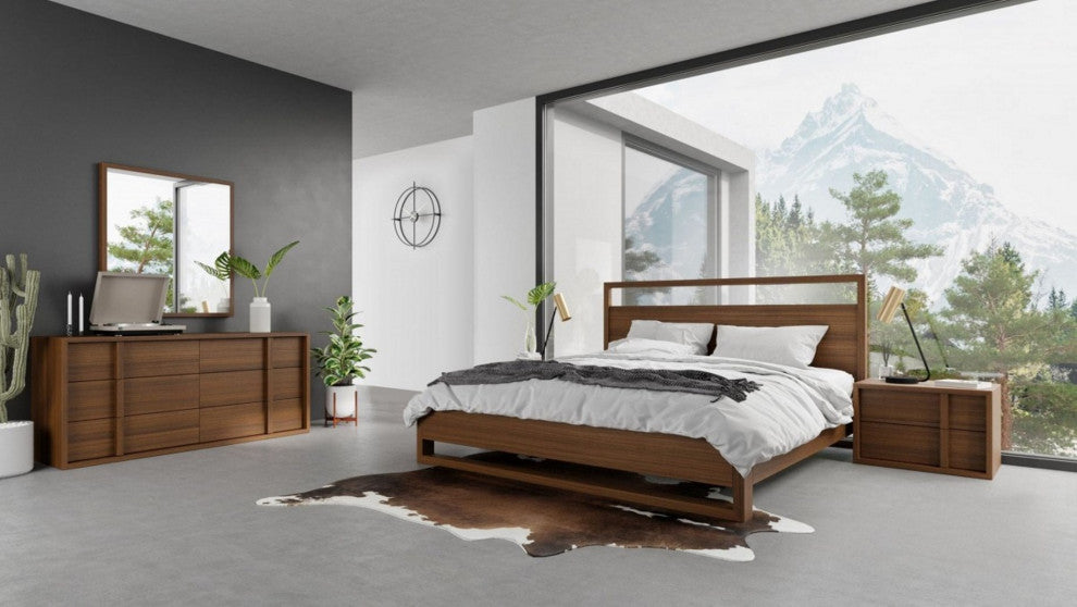 Nova Domus Berlin Modern Walnut Mirror