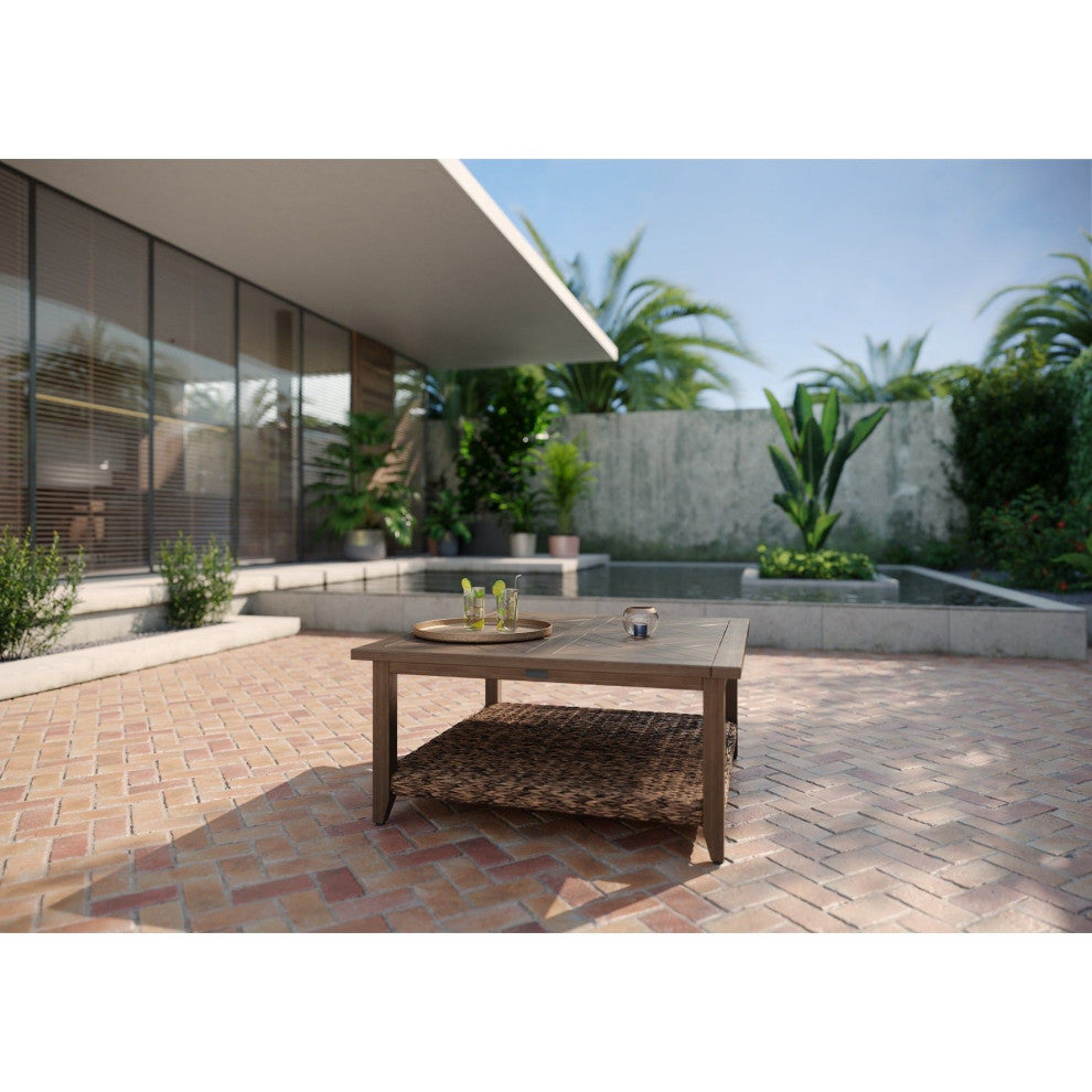 Cayman 42" Square Chat Table, Heritage Brown