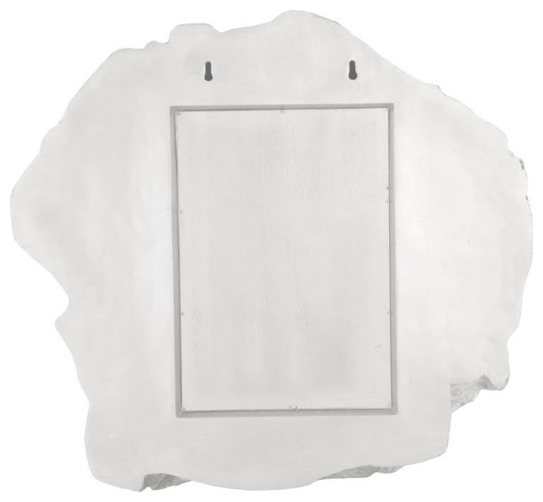 Rock Pond Mirror, Silver Leaf, 9"x40"x40"