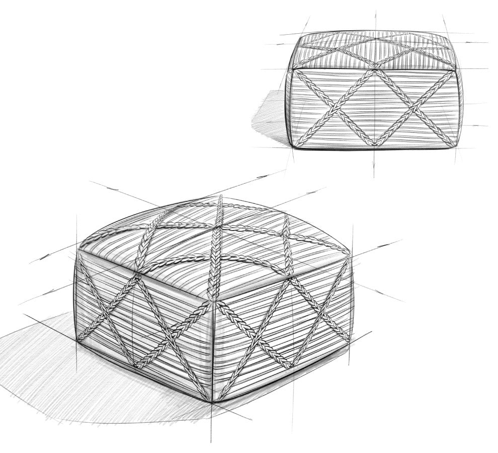 Cowan Square Pouf