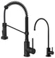 Purita Water Dispenser, Bolden Pulldown Kitchen Faucet, Matte Black