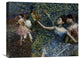 "Dancer With a Tambourine" Stretched Canvas Giclee by Edgar Degas, 22"x14"
