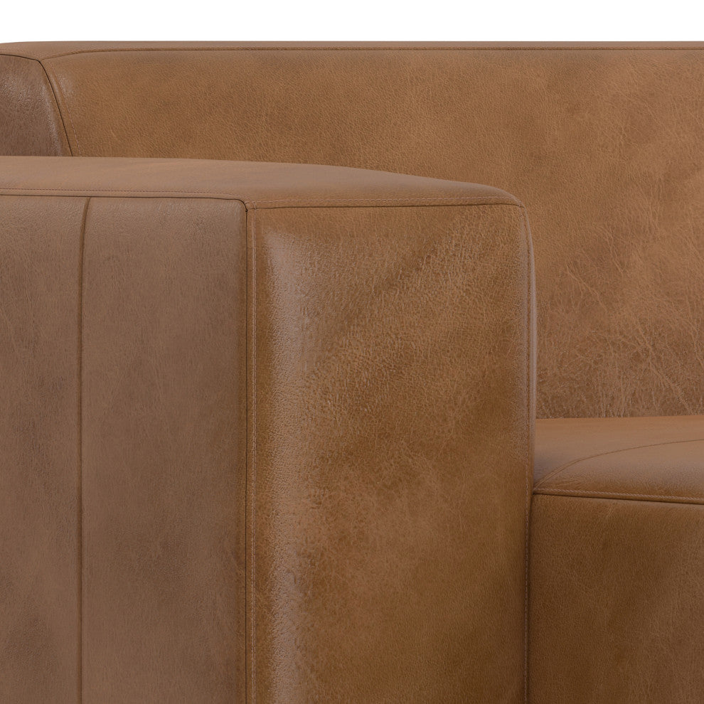 Rex Left Chaise Sofa Module in Genuine Leather