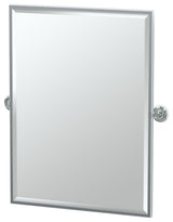 Designer II 32.5" Framed Rectangle Mirror, Matte Black
