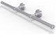 Dottingham Wall Mounted Horizontal Guest Towel Holder, Satin Chrome