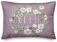 Light Floral Wreath Gather 14x20 Spun Poly Pillow