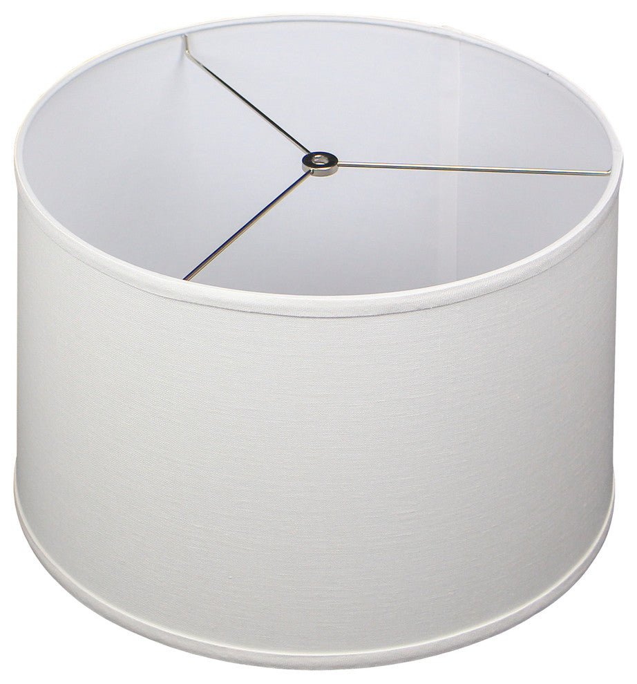 Fenchel Shades, 16"x17"x11" Spider Attachment Drum Lamp Shade, Designer Linen Of
