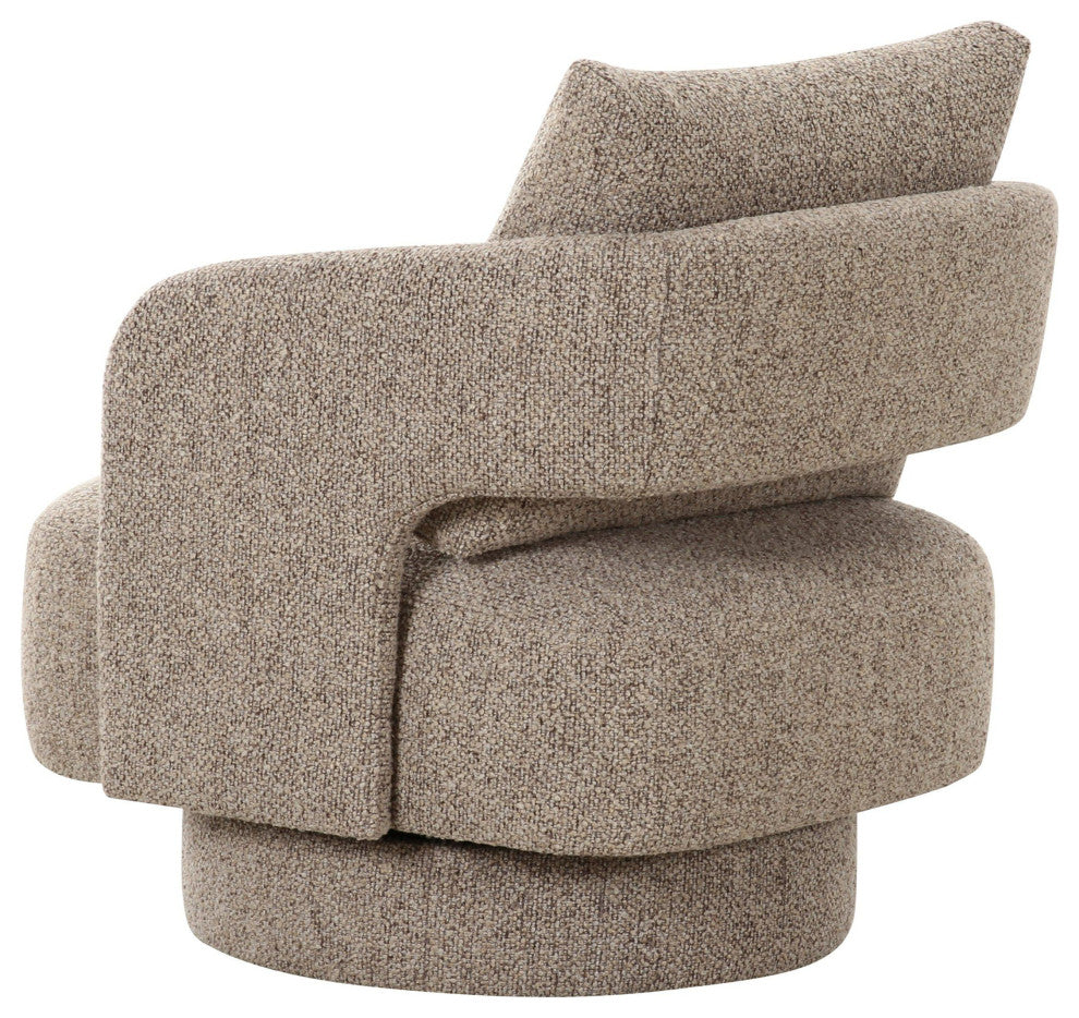 Divani Casa Johnny Modern Brown Fabric Accent Chair