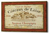 French Wine Label II' by Daphne Brissonnet, Giclee Canvas Wall Art, 34"x26"