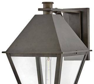 Hinkley Endsley Large Wall Mount Lantern, Blackened Brass
