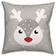 Gray Deer 16x16 Spun Poly Pillow