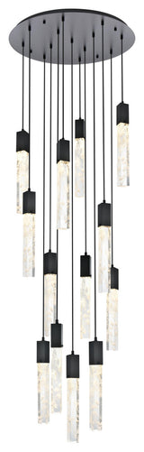 Home Living 30" Chandelier, Black